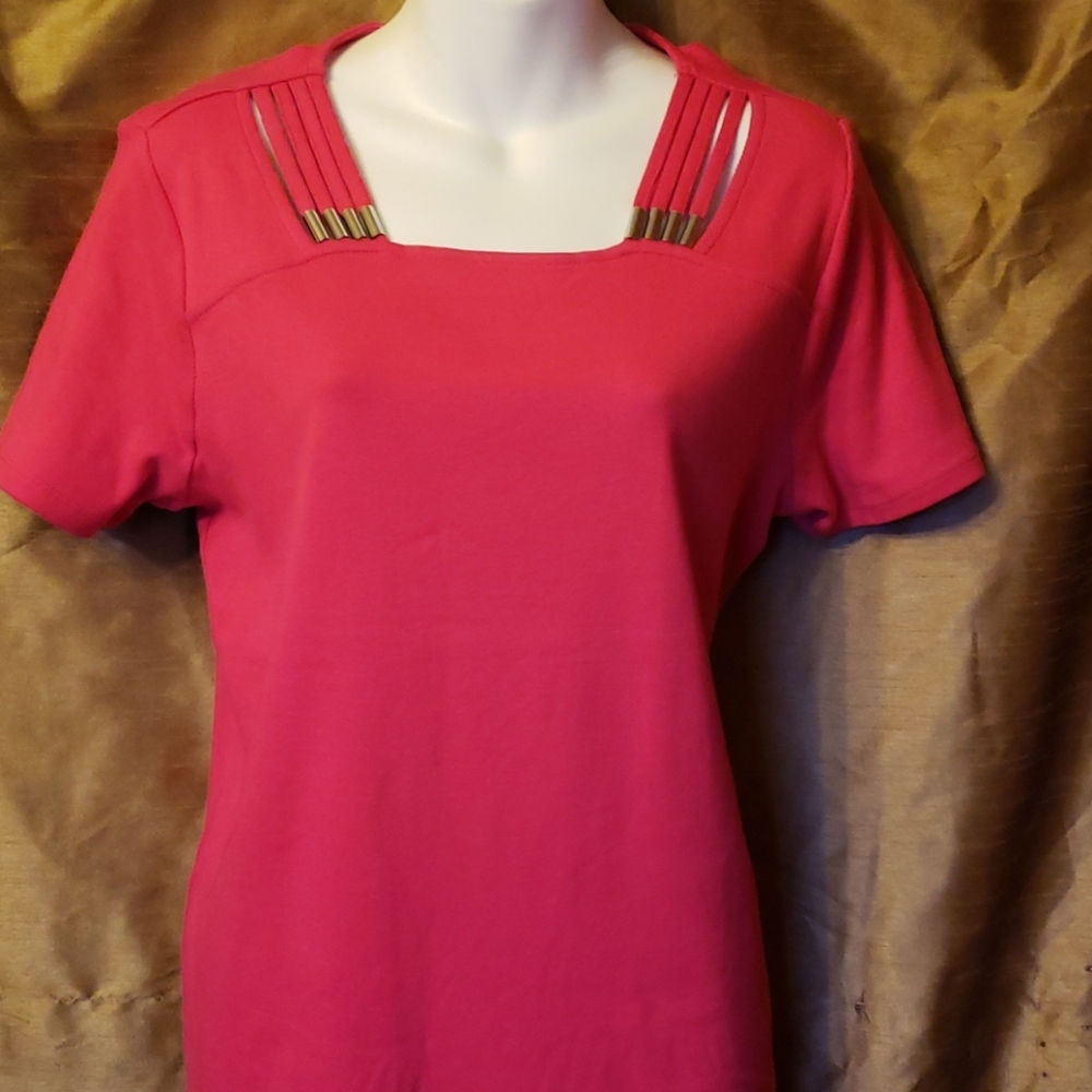 Red with silver top